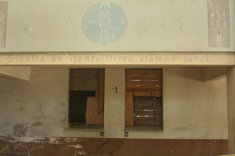 Лютеранская кирха в поселке Лумиваара