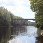 Хямекоски, Жд мост через реку Янисйоки