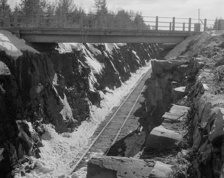 Железнодорожная выемка Импилахти, 1944г